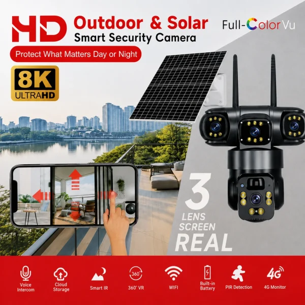 camera-solaire-8k-01 Caméra Solaire 8K Triple Objectif V380 — caméra solaire 8K
