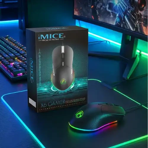 Souris Gaming iMICE X6 USB 3200 DPI — souris gaming iMICE