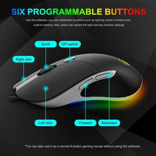 Souris Gaming iMICE X6 USB 3200 DPI — souris gaming iMICE